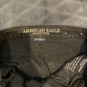 Black washed AE jeans! Great condition!!!